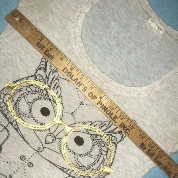 ZENANA OUTFITTERS lightweight owl top short sleeve size S - Picture 7 of 7